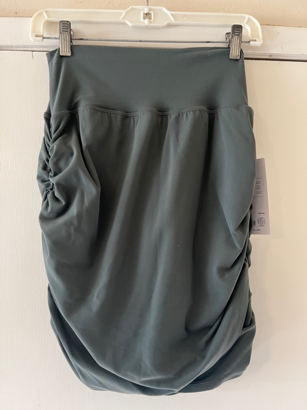 Women's Ruched Active Skirt — olive green